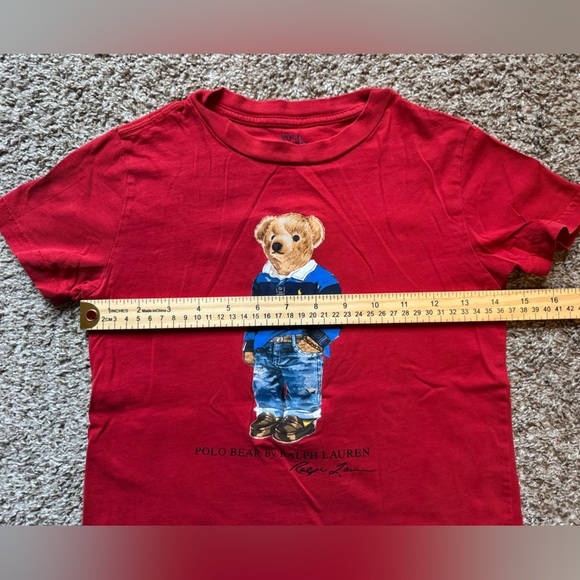 Polo by Ralph Lauren Toddler Boy Red Polo Bear Tee - Picture 6 of 6